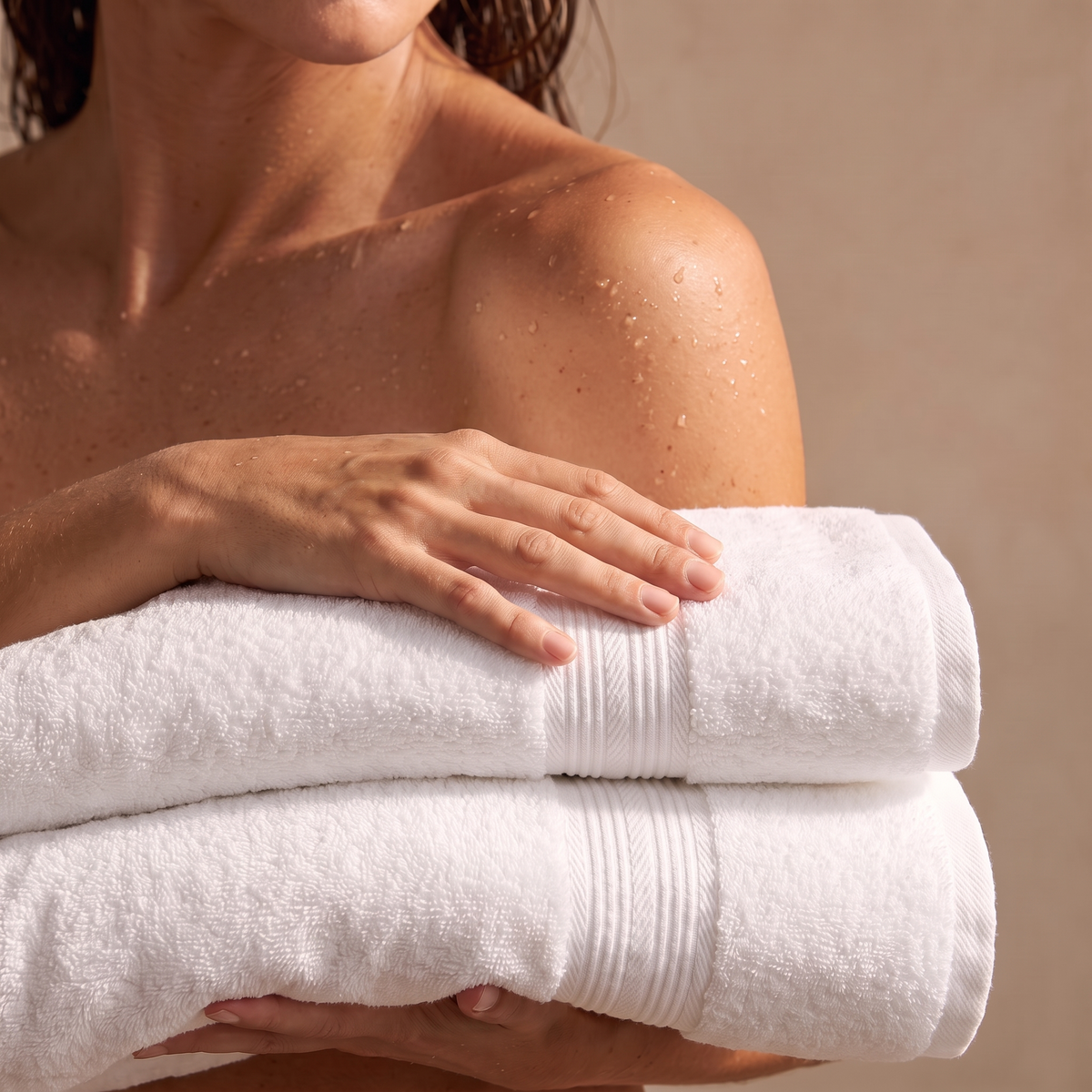 Plush 100% Cotton Bath Towels