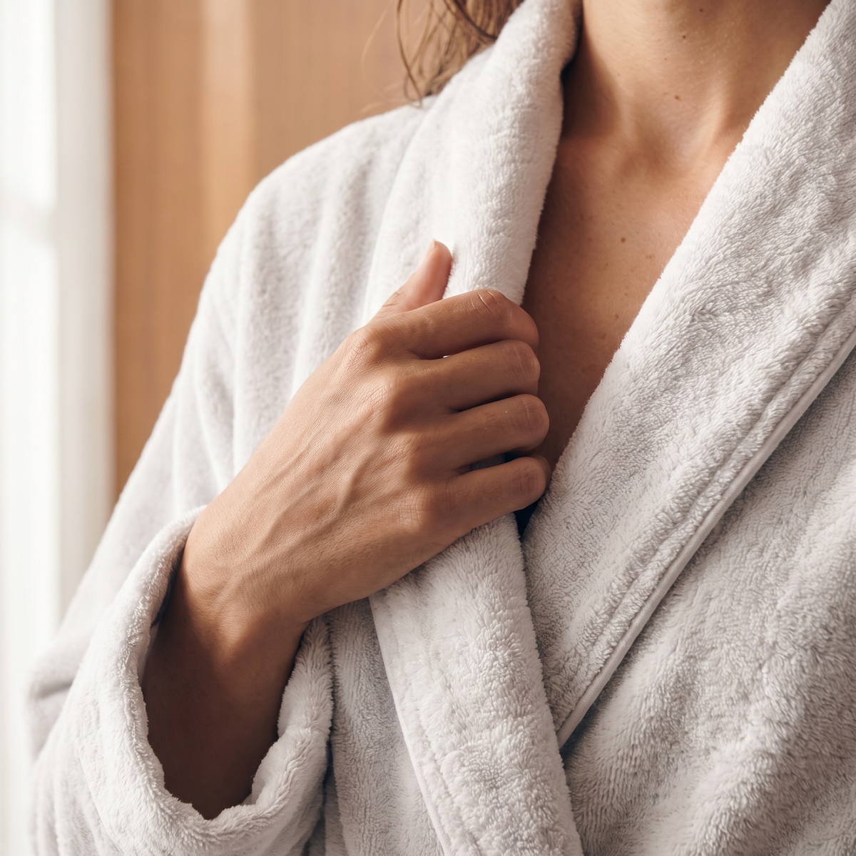 Plush Cotton Bath Robe