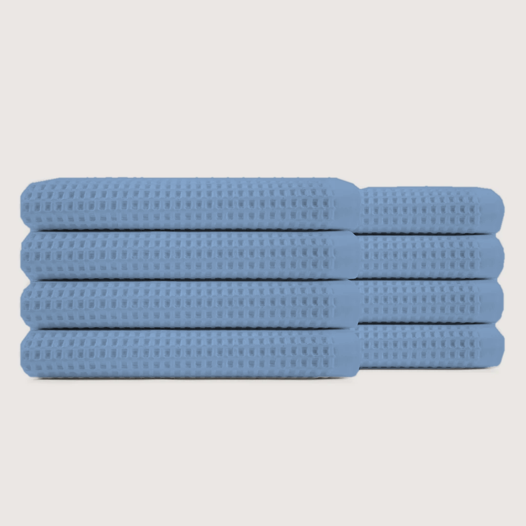 Plush Waffle Bath Towels