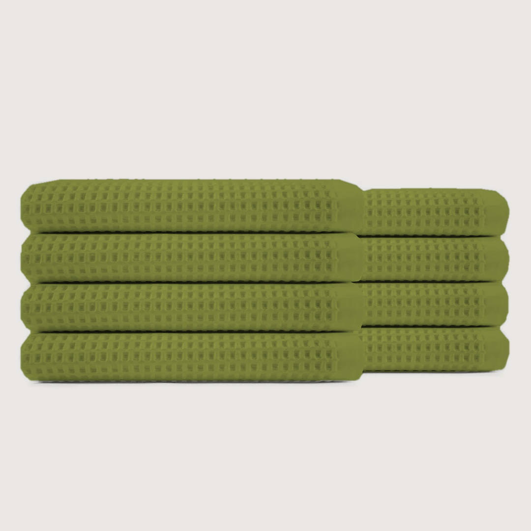 Plush Waffle Bath Towels
