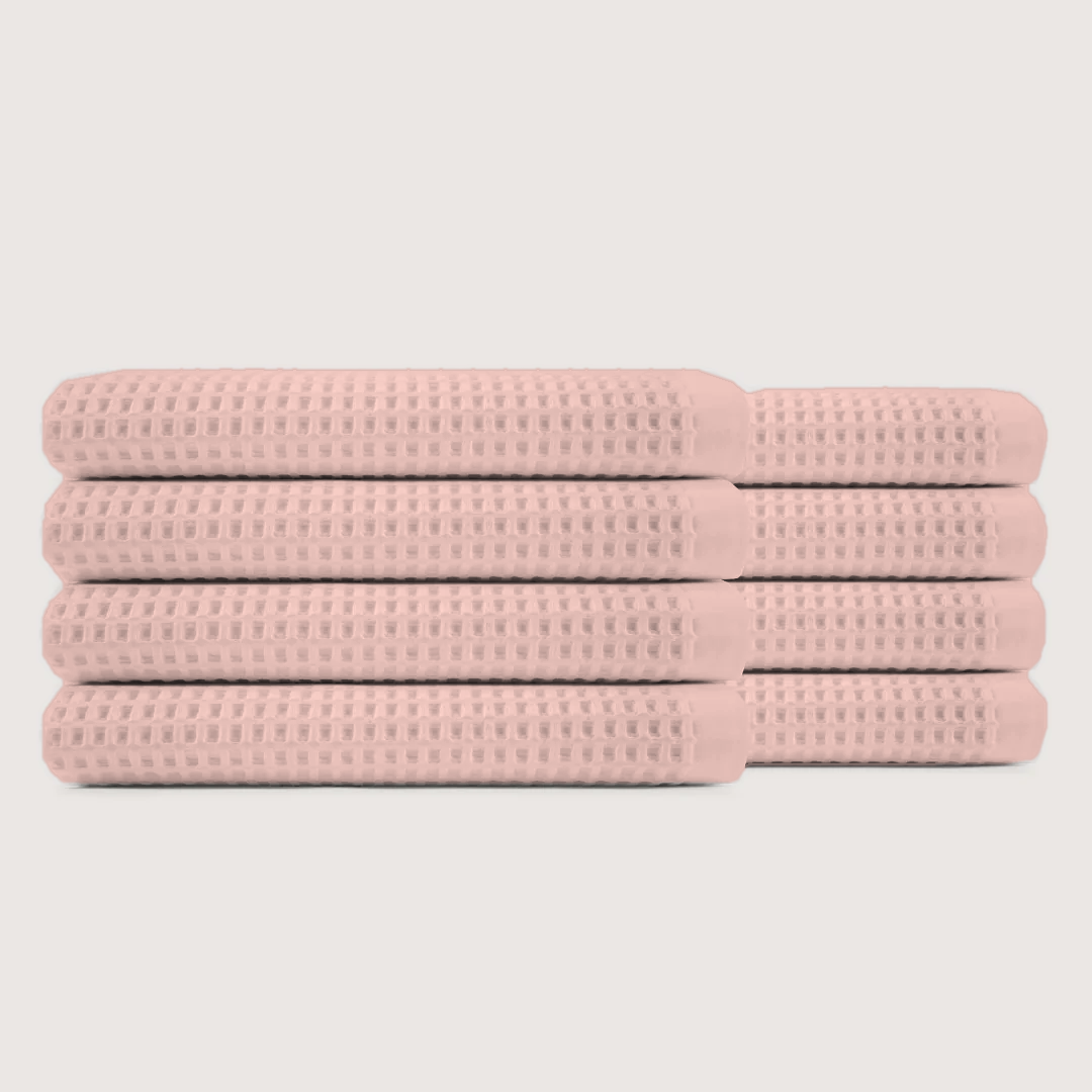 Plush Waffle Bath Towels