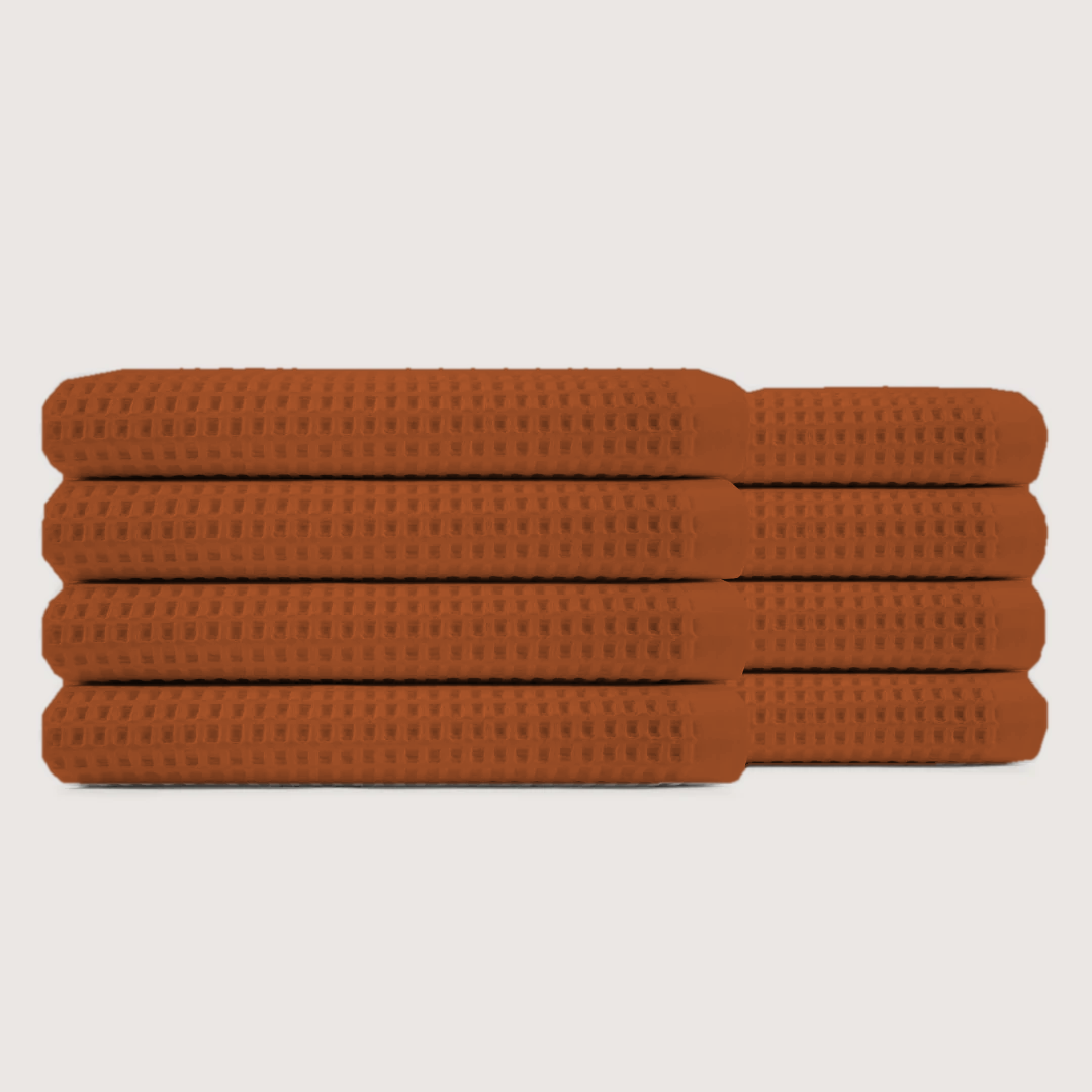Plush Waffle Bath Towels