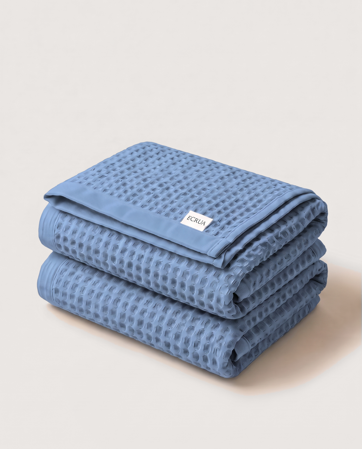 Plush Waffle Bath Towels