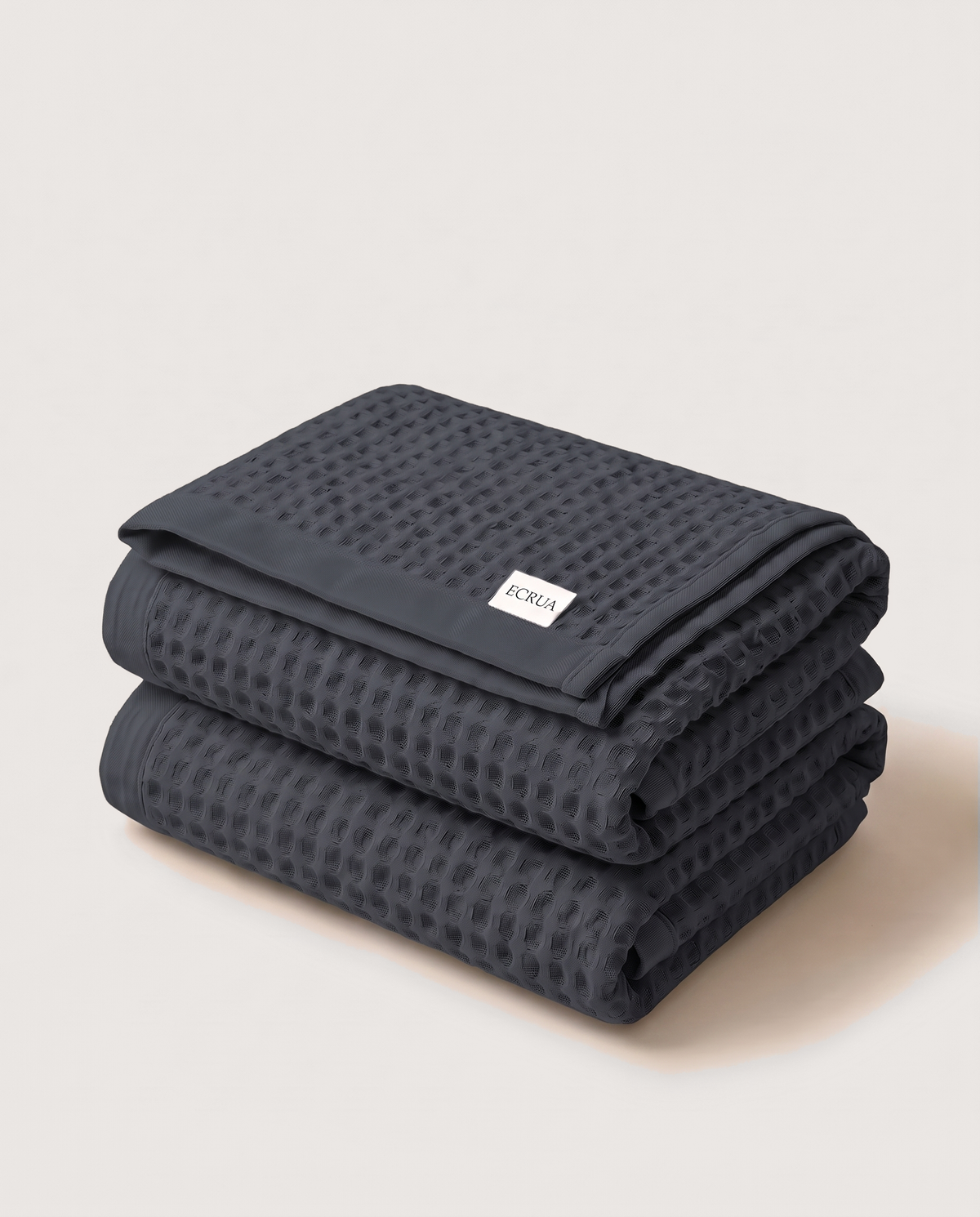 Plush Waffle Bath Towels