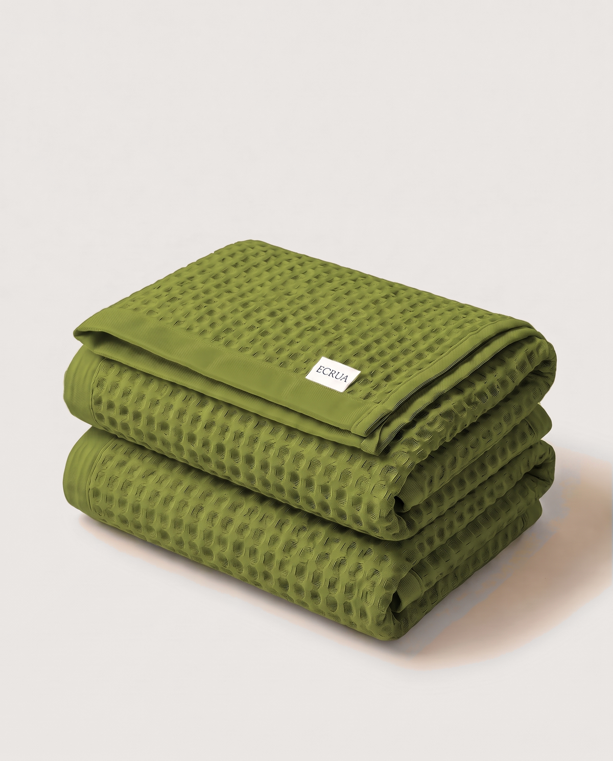 Plush Waffle Bath Towels