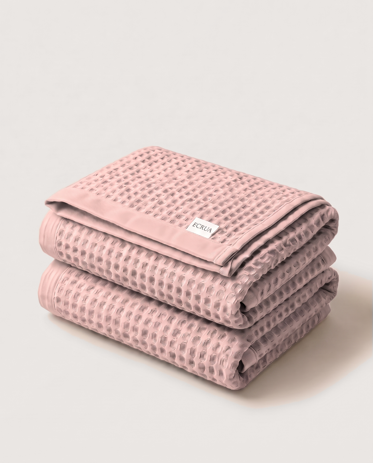 Plush Waffle Bath Towels