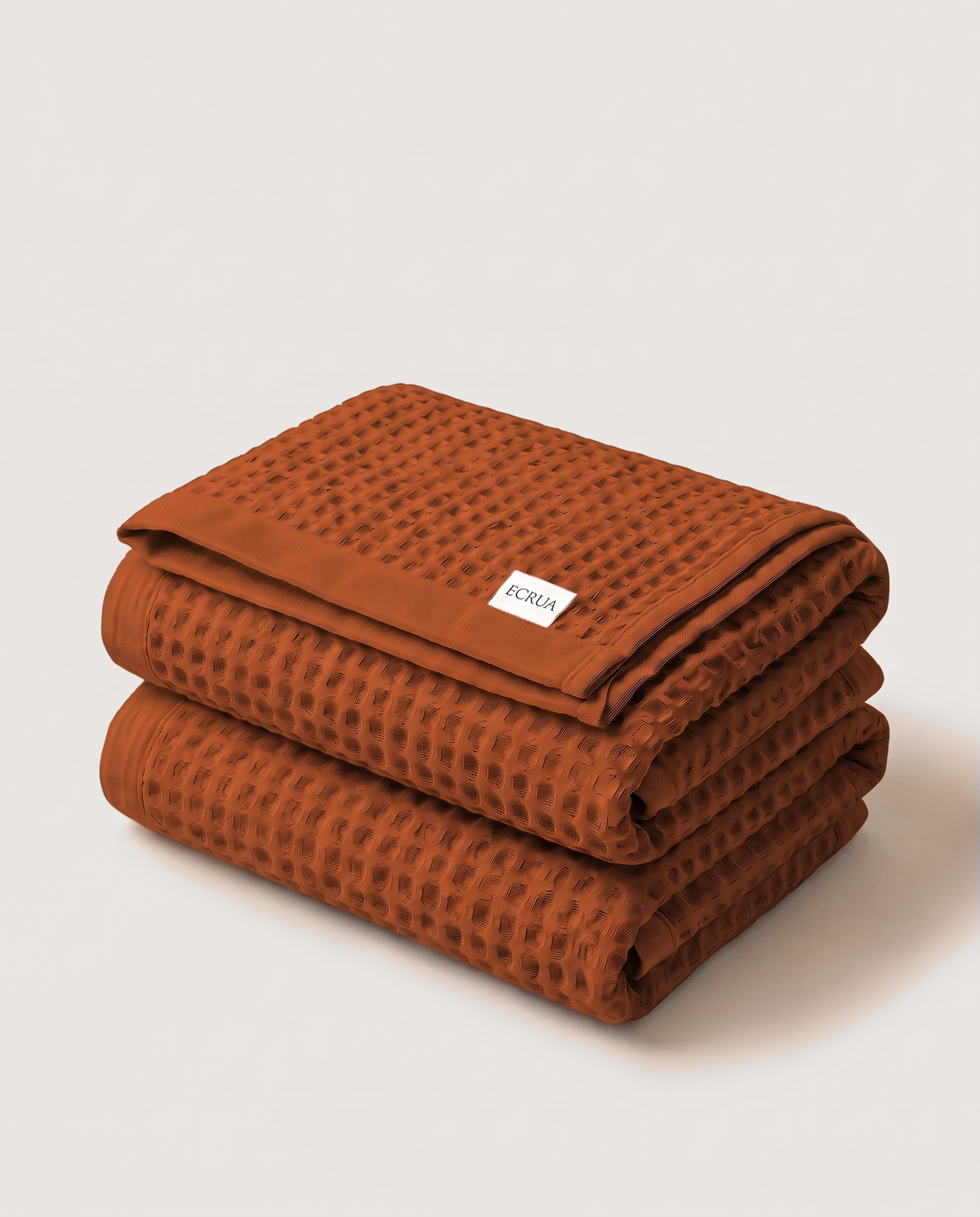 Plush Waffle Bath Towels